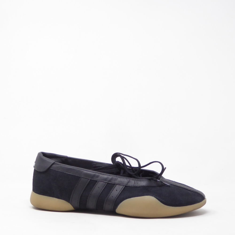 Adidas Womens Taekwondo Mei Team Shoes Black Suede Leather Lace Up 8.5